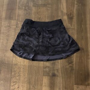 lululemon athletica Black Camouflage Mini Skirt